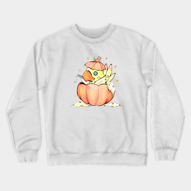 Hallo-Chocobo Crewneck Sweatshirt by happycyn